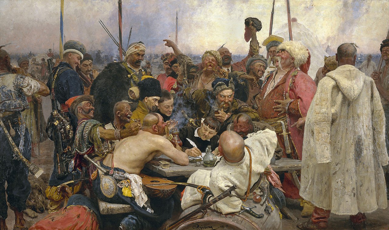 Ilja Jefimowitsch Repin Reply of the Zaporozhian Cossacks Yorck